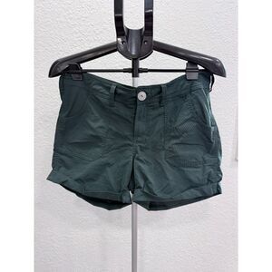 The North Face Forest Green Outdoor Ripstop Hiking Outdoors Cuffed Shorts 10